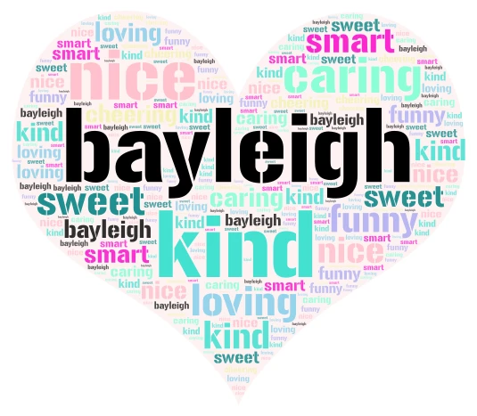 bayleigh word cloud art