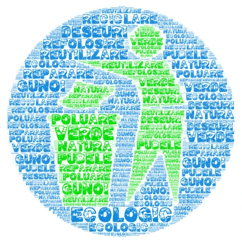 Ecologic word cloud art