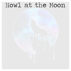 Howl at the moon! word cloud art