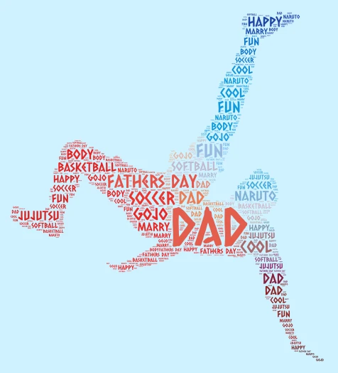 Fathers Dayyfi7udty word cloud art