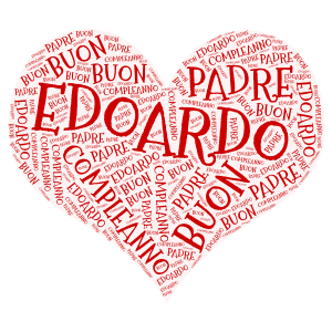 P. EDOARDO  word cloud art