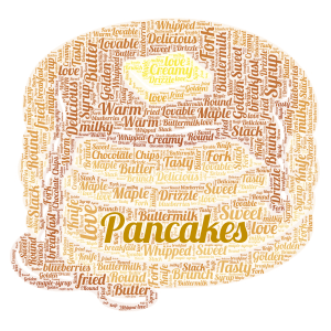  Pancakes word cloud art