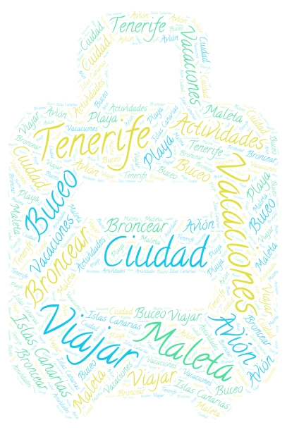 Nuage de mot espagnol  word cloud art