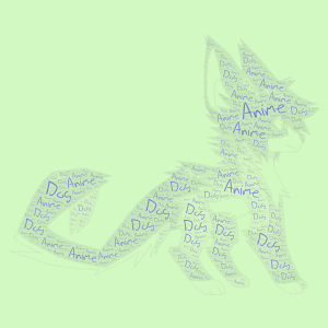 Anime_Dog #1 word cloud art