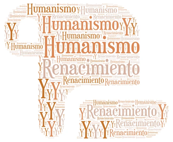 Humanismo Y Renacimiento word cloud art