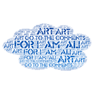got to the comments ali word cloud art
