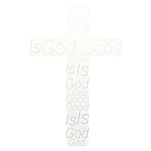 God is good word cloud art