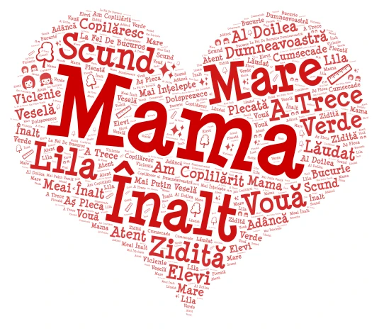 Adjectivul word cloud art