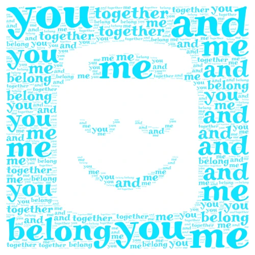 Lovely Angel word cloud art