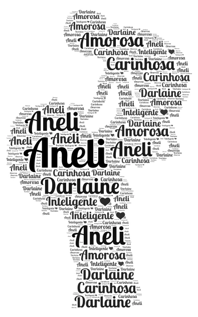 Darlaine word cloud art