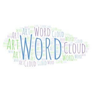 Original word cloud art