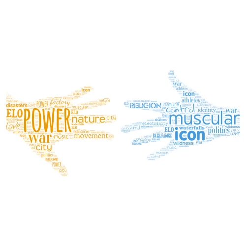 Jack Power word cloud art