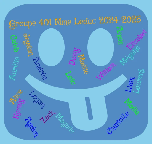 Nuage de mots 2024-2025 word cloud art