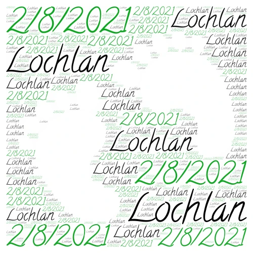 Lochlans  word cloud art