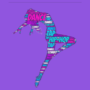 DANCE by Maliah :) word cloud art
