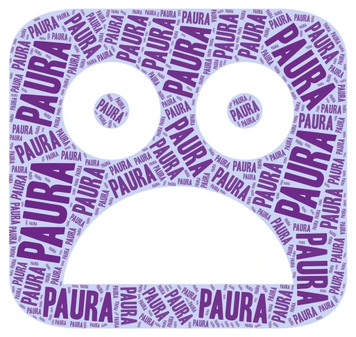 Paura word cloud art