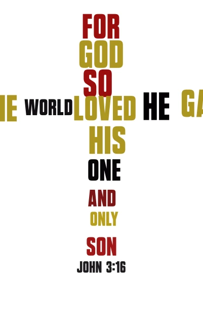 John 3:16 word cloud art
