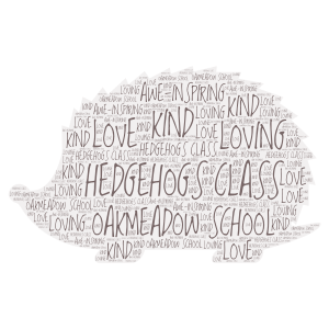 Hedgehogs  word cloud art