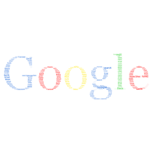 Google word cloud art
