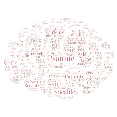 Francese word cloud art