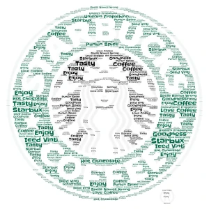 Starbux |Be Amazed| word cloud art