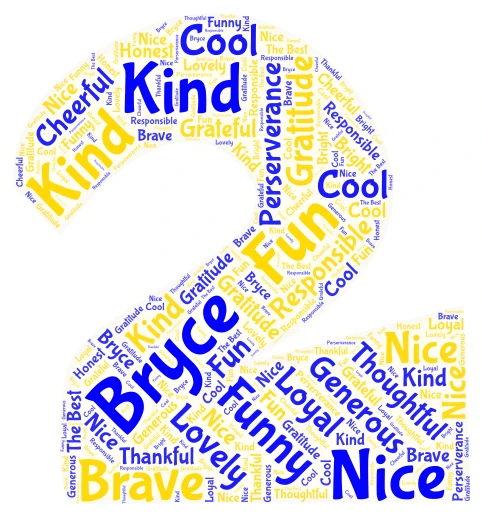 Bryce word cloud art