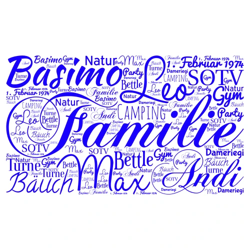 Simone word cloud art