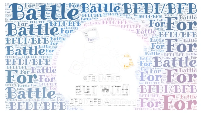 B.F.B word cloud art