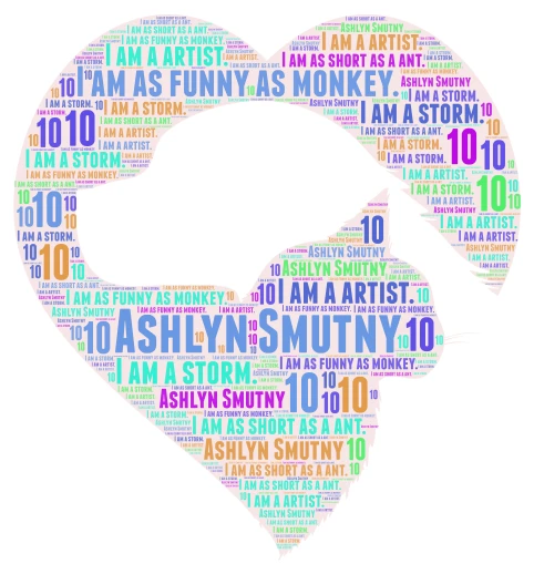 Ashlyn word cloud art