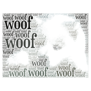 woof word cloud art