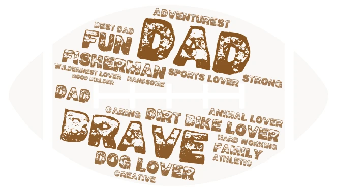 fathers day word cloud art