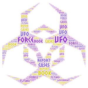 ufo word cloud art