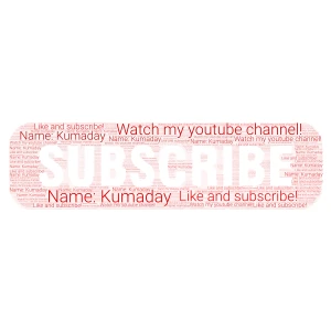 Please watch and subscribe word cloud art