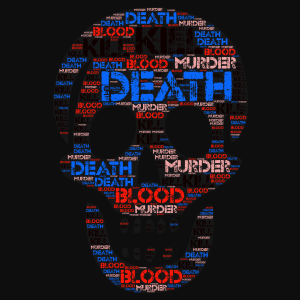 DEATH COME TO ALL word cloud art