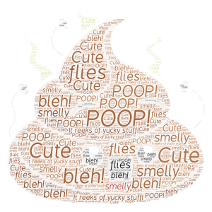 Can Poop Be Cute??? word cloud art