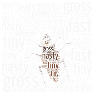 fast tiny creacher word cloud art