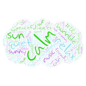 great day on monday word cloud art