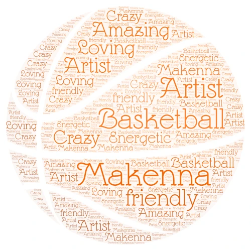 Best Friends word cloud art