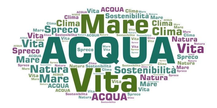 IL valore dell'acqua. word cloud art
