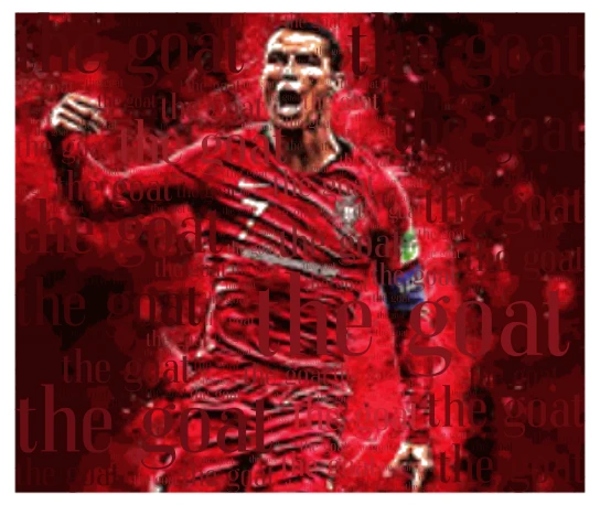 the goat word cloud art