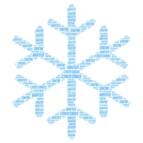 WINTER IS COMING~! word cloud art