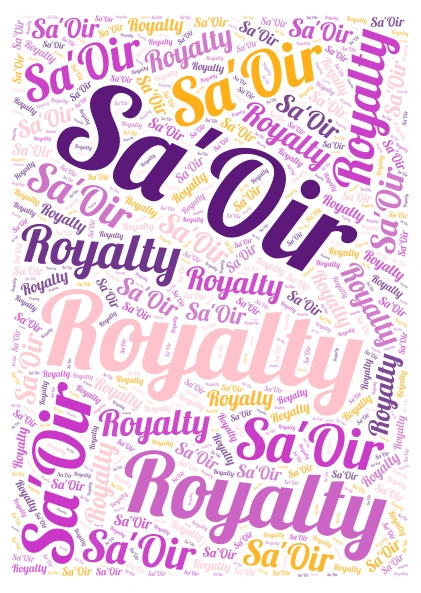 saoir word cloud art