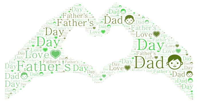 Dad word cloud art