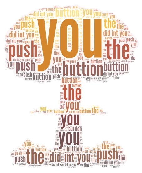 you pusht the buttion did int you word cloud art