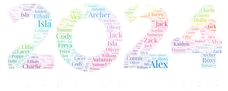 leavers 2024 word cloud art