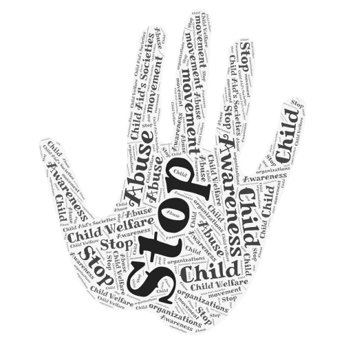 child abuse2 word cloud art