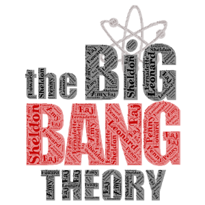 the big bang theory1 word cloud art