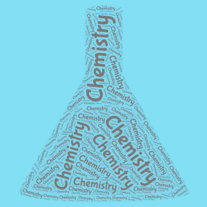 Chemistry word cloud art