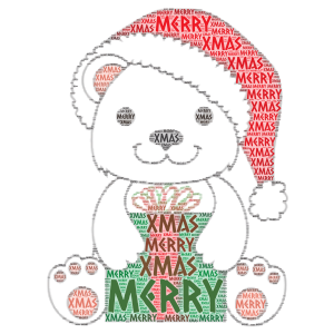 xmas bear 🎅🐻 by Tammi 💓 word cloud art