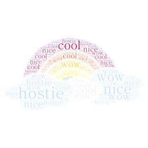 hosiie word cloud art